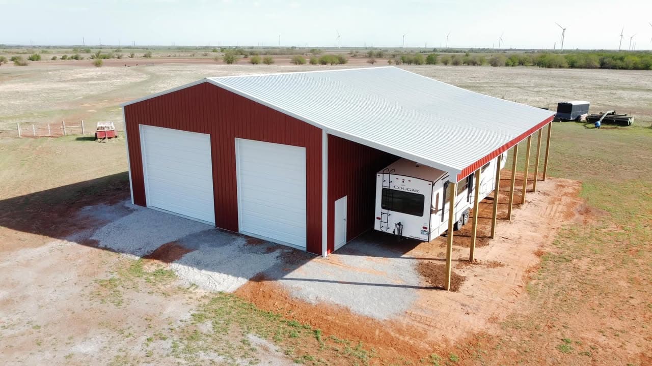 Covered RV & equipment storage